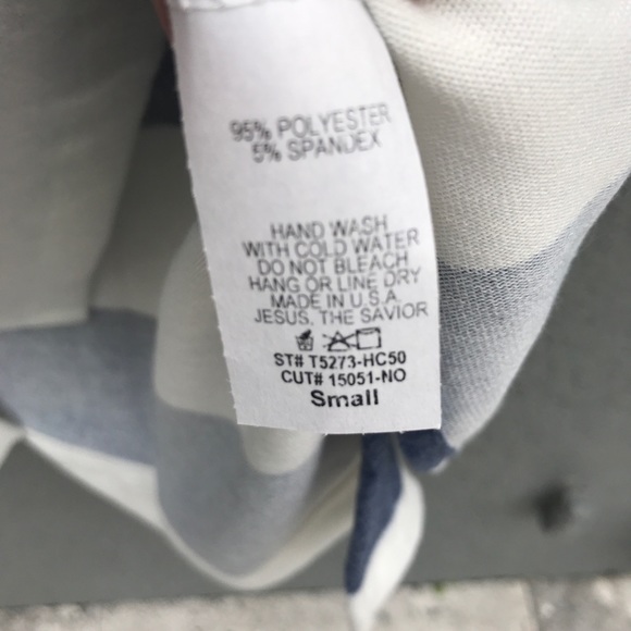 Long sleeve blue striped tunic - Picture 5 of 5